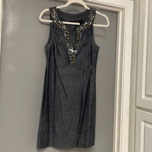 Denim sleeveless dress